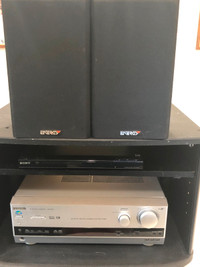 STEREO WITH SPEAKERS AND STAND