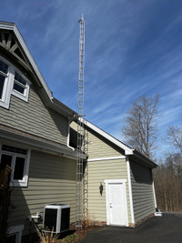 40 foot Antenna tower with 15 foot extension pole