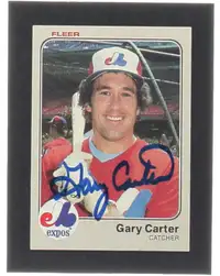 Gary Carter Signed 1983 Fleer #278 (JSA)