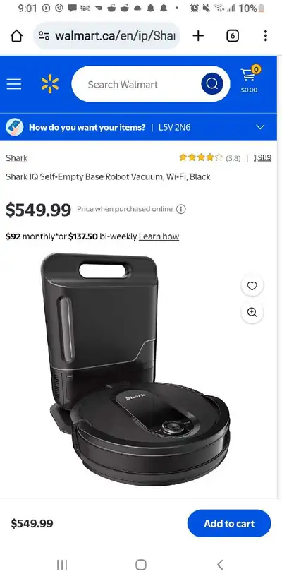 Shark IQ Robot Vacuum, View more