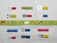 Assortment of Wire Connectors & Terminals, 616 pieces, 12 sizes