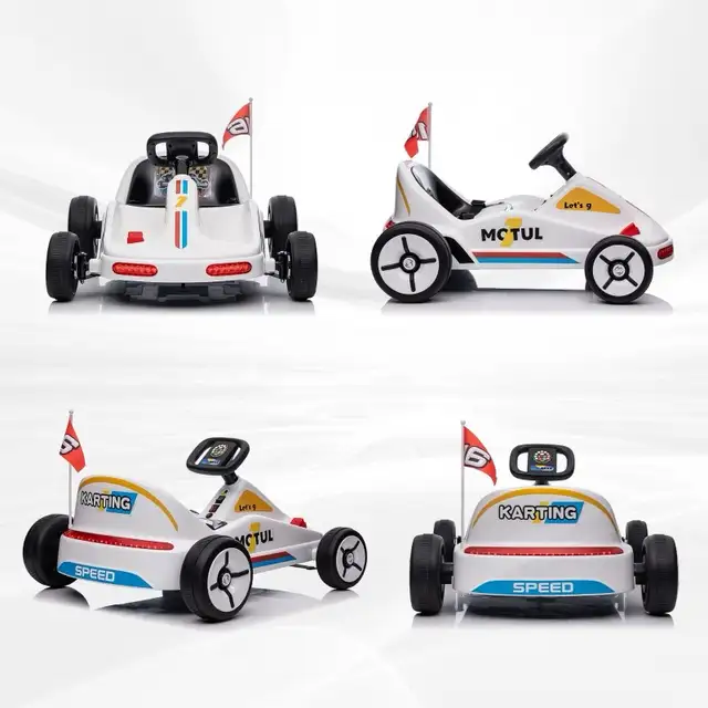 Dual motors Electric Go Kart  Aged 3-5 Kids Music, Light, Horn in Toys & Games in Markham / York Region - Image 9