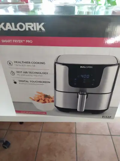 Kalorik Stainless Steel Digital Air Fryer Pro FT 44844 BK, 3.5 Q, View more