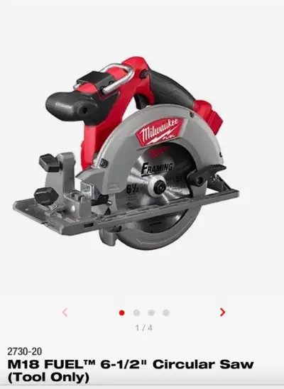 Milwaukee 2730-20 M18 FUEL 6-1/2" Circular Saw, View more