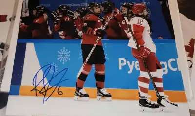 Rebecca Johnston signed 8x10 Canada PWHL Calgary Women's Hockey, View more