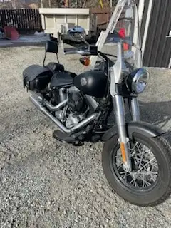 Softail Slim excellent condition very low km's. QA windshield, saddle bags and back rest. HD cover i...