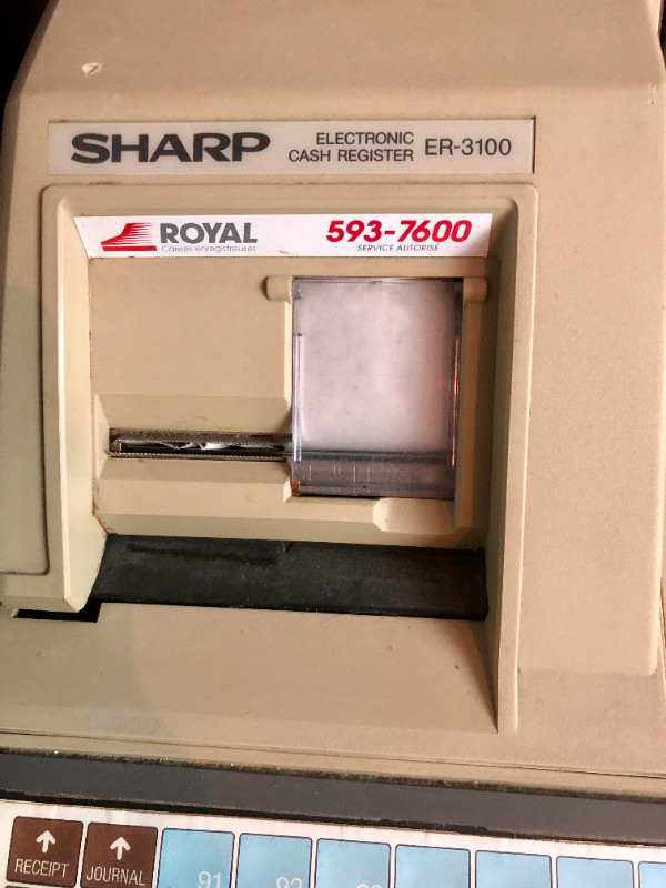 SHARP ER-3100 electronic cash register dans Autres équipements commerciaux et industriels  à Ville de Montréal - Image 3
