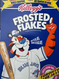 Vintage 1992 Blue Jays Frosted Flakes World Series Cereal Box