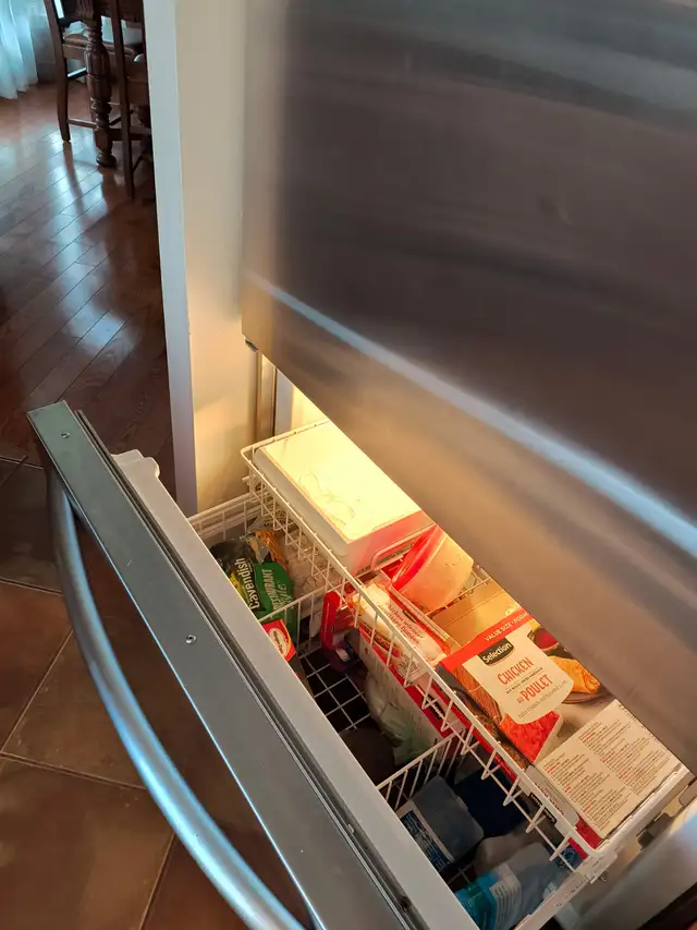 To be seized! KitchenAid stainless fridge in perfect condition - $40062863729780354122