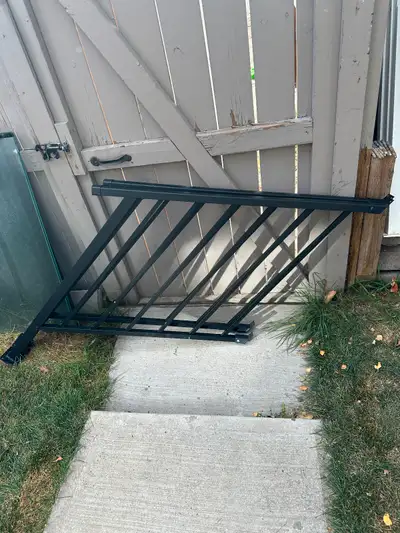 Pair Of Black 3 Step Aluminum Deck Railing Stairs, View more