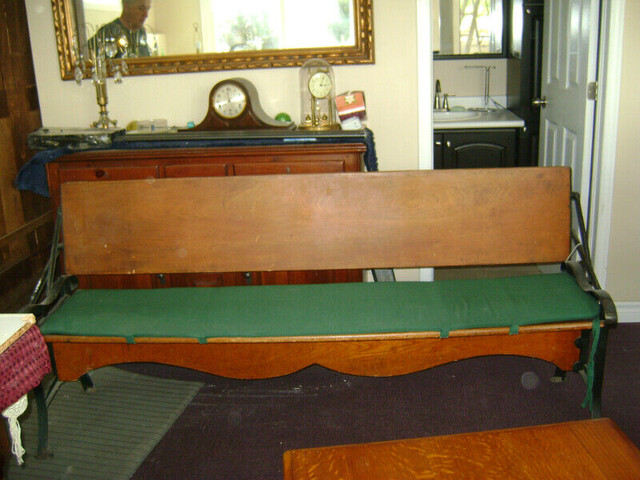 ANTIQUE     ( FLIP-OVER BACK) CHURCH PEWS in Arts & Collectibles in Markham / York Region