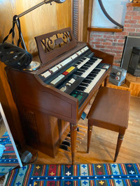 FREE Vintage Wurlitzer Orbit III Electric Organ with Bench