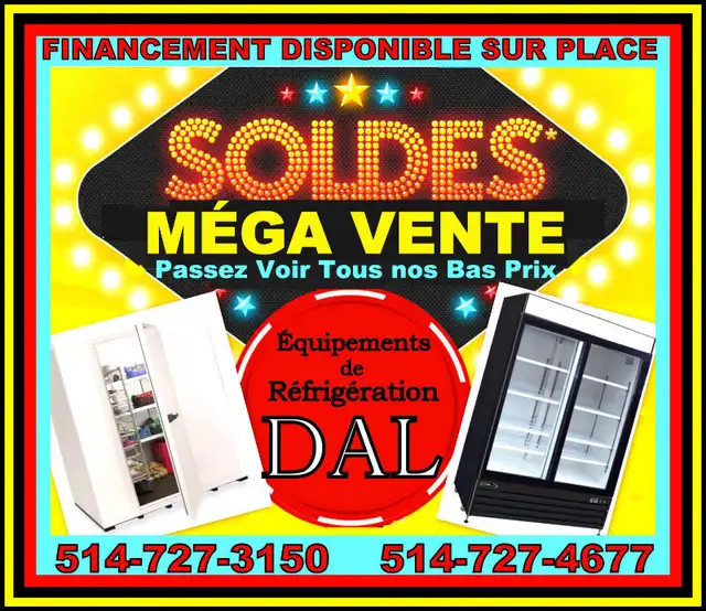 FRIGO ET CONGÉLATEUR VITRÉ NEUF GARANTI 5 ans USAGE DISPO! in Other Business & Industrial in Longueuil / South Shore - Image 4