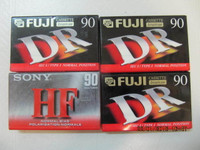 ClassicFuji&SonyNormalBias 4pc audiocassette lot Circa 1980-90s