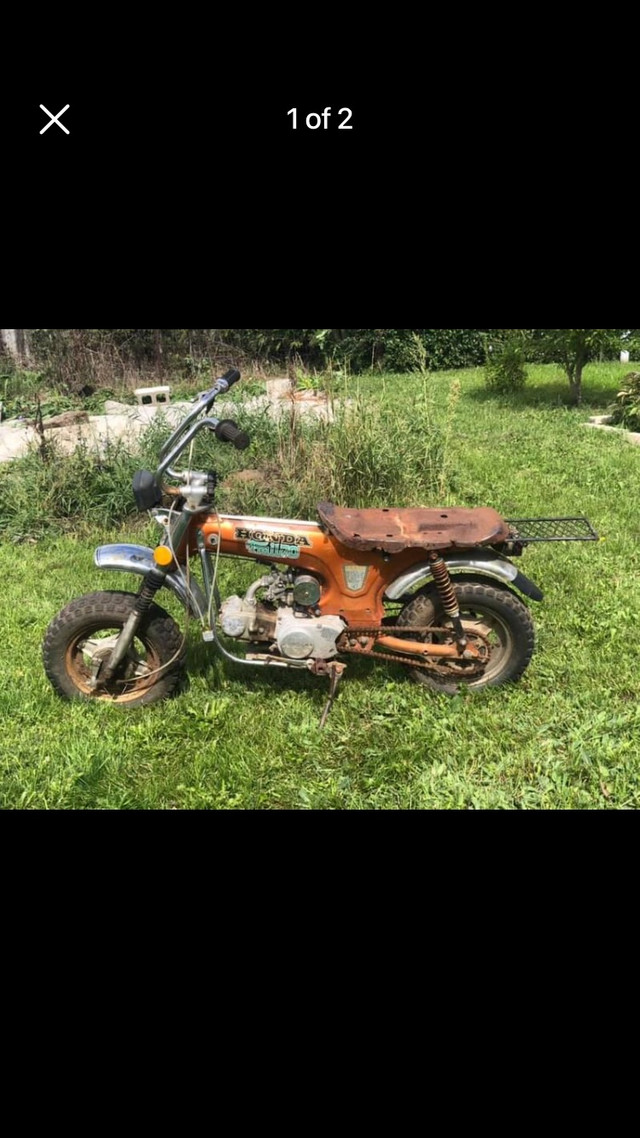 Wanted Honda minibike or small dirt bike.50-90cc in Dirt Bikes & Motocross in Thunder Bay