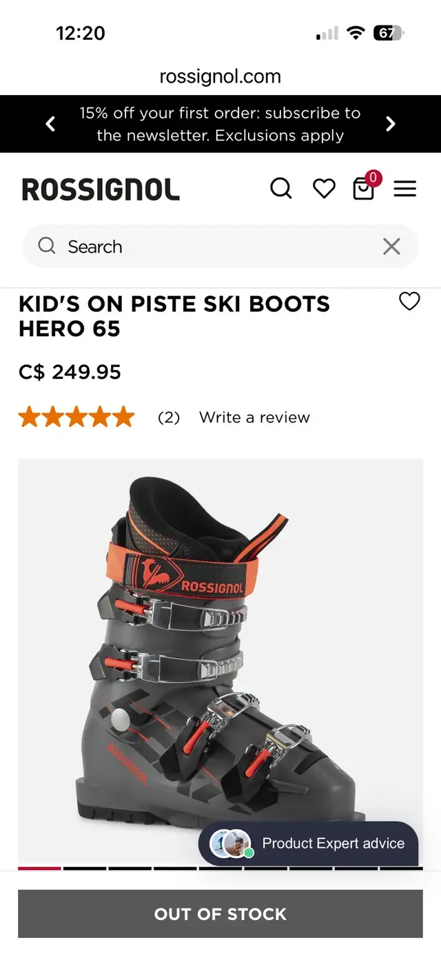 Rossignol hero 65 ski boots 25.5 in Ski in London - Image 3