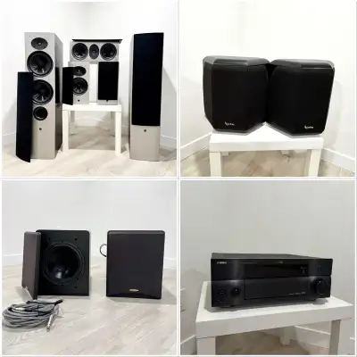 1. Athena Technologies - Home Theater Speakers - AS-B2 Audition Series 2-Way Bookshelf Speakers - At...
