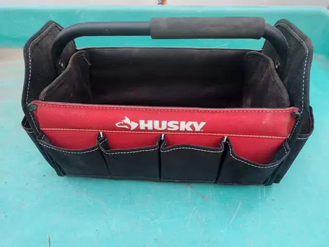 Husky 15" Long x 10" Tall x 8" Wide Open Tote Top Handle Toolbox in Tool Storage & Benches in Windsor Region - Image 10