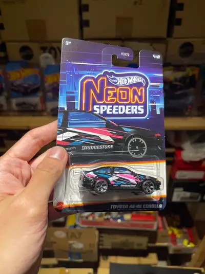 Mint card, may consider trades. Neon speeders release Toyota.