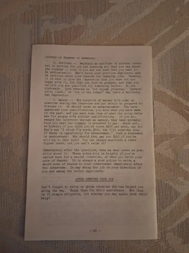 Vintage 1979 How to Get The Job You Want? Booklet in Non-fiction in Mississauga / Peel Region - Image 4
