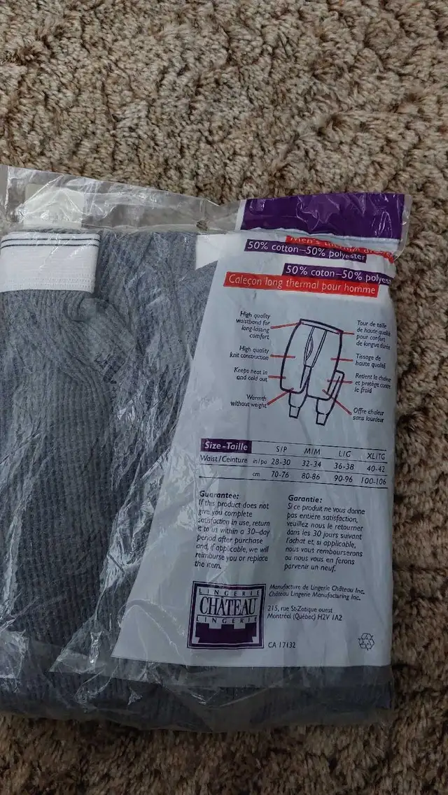 Mens Thermal Underwear in Men's in Strathcona County - Image 4
