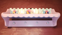 Princess shelf, headboard, and drapes - $190 OBO (need gone)