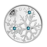 2011 Canadian $20 Silver Coin - Crystal Series: Montana Blue