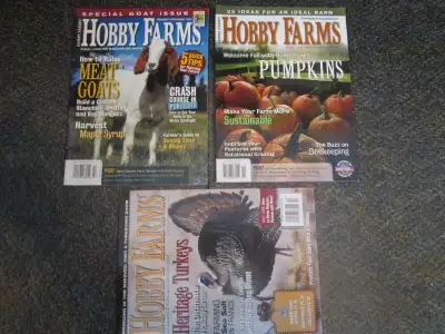 3 Hobby Farm magazines, View more