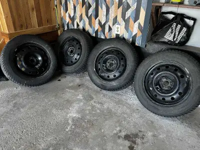 225/60 R17 4 tires and rims. Rims with 5x100 bolts I was using in a Subaru Crosstrek 2019.