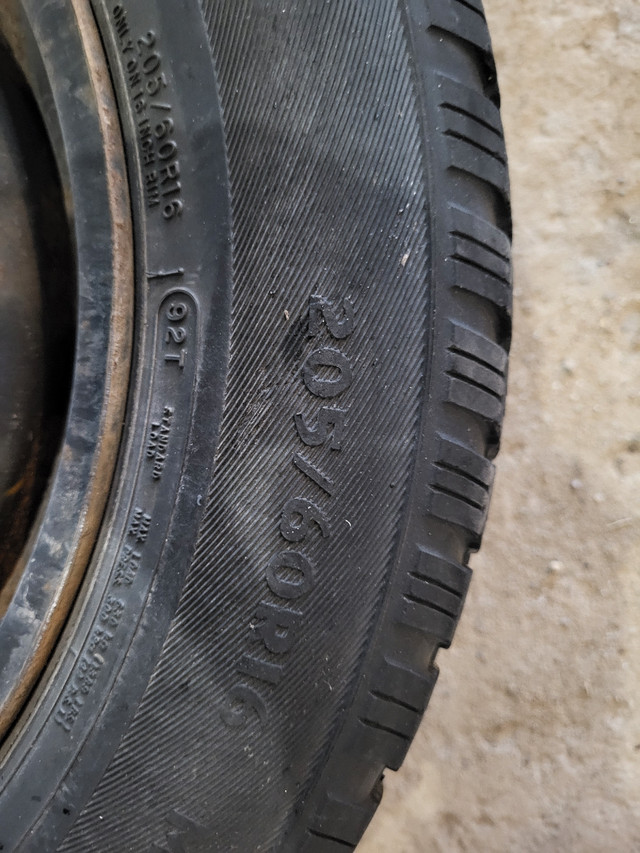 *QTY=1* 205/60R16 winter tire on steel rim 5x114.3 bolt pattern in Tires & Rims in Kingston - Image 3