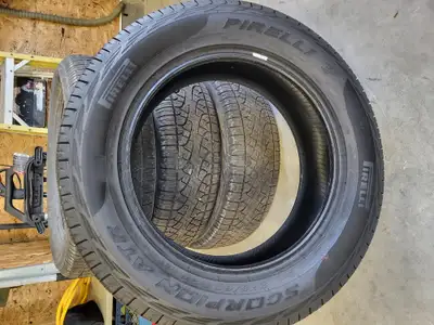 4 Pirelli Scorpion ATR tires 115T M/S approximately 2800 kms on them.