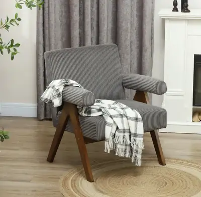 HOMCOM Corduroy Accent Chair, View more