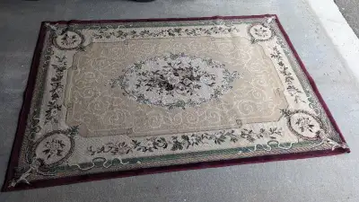 Vintage Thick Woven Traditional Woven Rug  / 92" x 62", View more