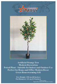 Artificial Orange Tree Modern Decoration Potted Plant Perfect fo