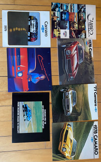 1974-1982 Camaro factory brochures 