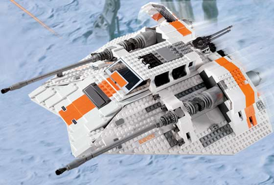 Lego set 10129 – Star Wars UCS Snowspeeder (français ensuite) Built once by me, then unbuilt in sect...