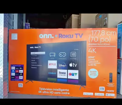 onn. Roku TV 70” 4K Smart TV, View more