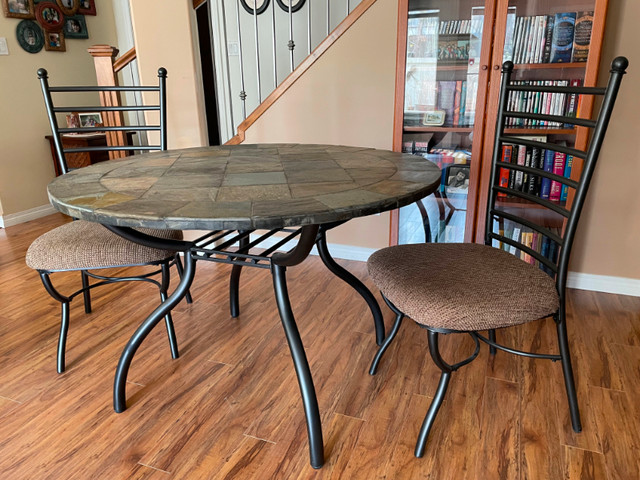 Slate Table and 4 Chairs in Other Tables in Edmonton