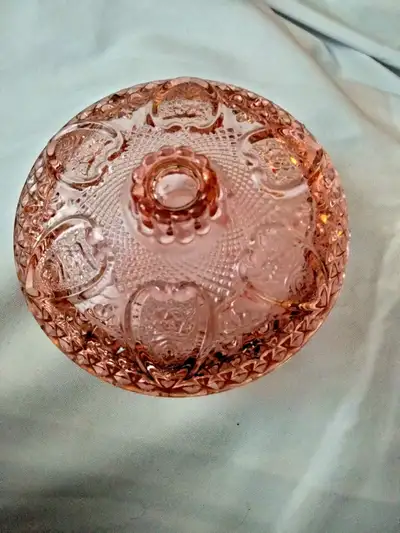 Vintage Pasari Indonesia Pressed Hearts Bowl with Lid, View more