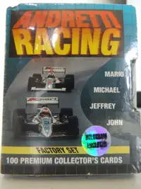 VINTAGE 1992 ANDRETTI RACING 100 CARDS FACTORY SET STILL SEALED