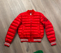 Men/Unisex Moncler Red Longue Saison Special Edition Jacket
