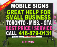 Portable Mobile Sign -Best Price Toronto Mississauga Richmond H.