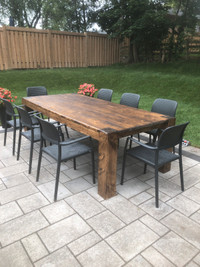 Outdoor dining tables