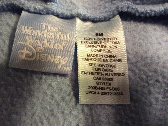 Disney's Eeyore outfit, 2 piece with hood,    size 6 months in Clothing - 3-6 Months in Moncton - Image 3