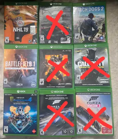 4 Xbox One Games / 4 Jeux Xbox One, View more