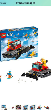 LEGO City Great Vehicles Snow Groomer 60222 (197 Piece)