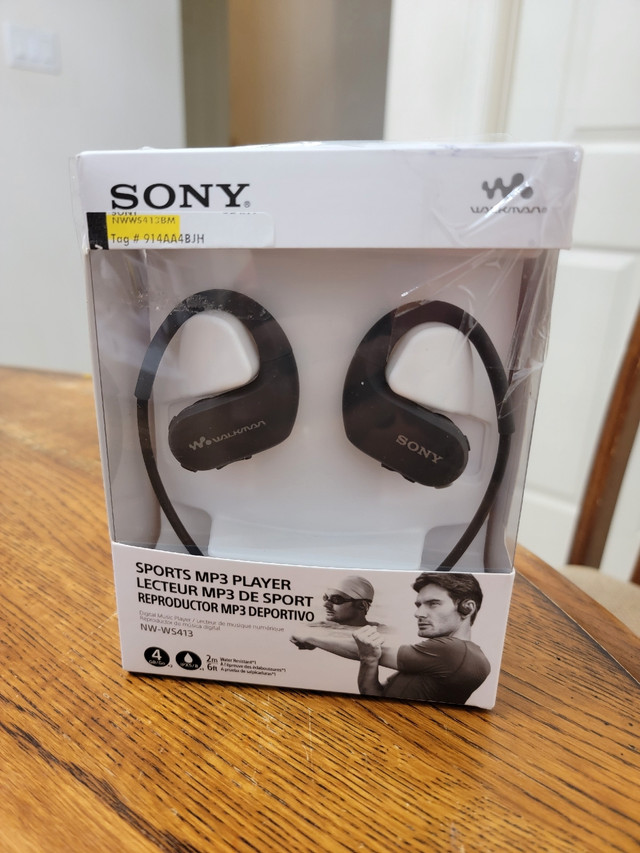 Sony 4GB Sports Walkman MP3 Player (NWWS413BM) - Black in Headphones in Oshawa / Durham Region