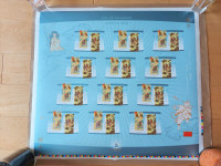 Year of Monkey Stamps Uncut Press Sheet