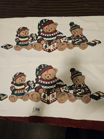 Christmas Teddy Bear Towels (2), View more