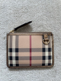 Burberry vintage check coin card case